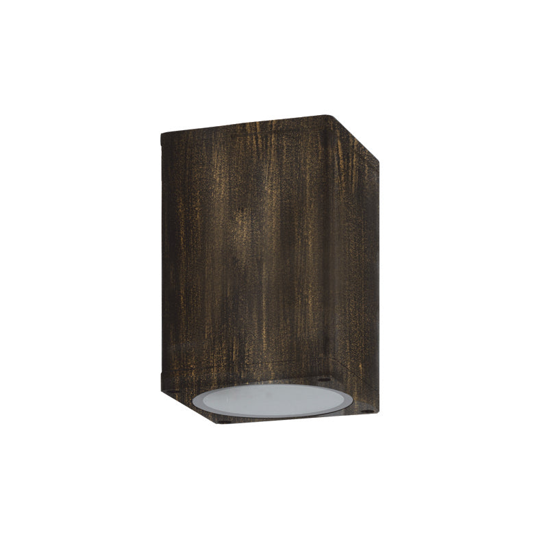 ^E27 PAR30  SQUARE CEILING LUMINAIRE 230V AC GOLDEN BLACK IP65 MAX.35W - ledmania.gr