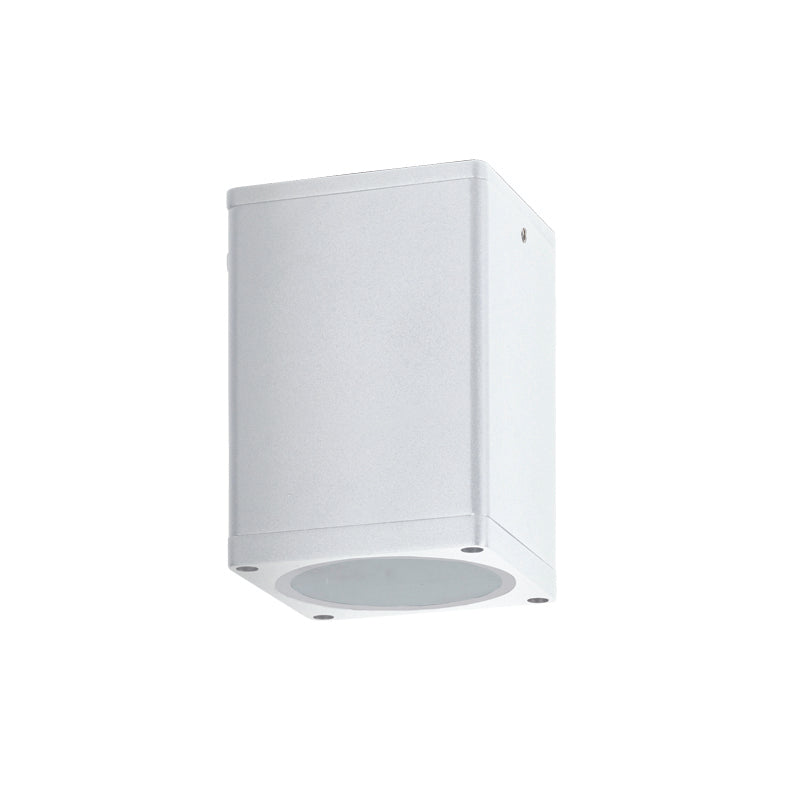 ^E27 PAR30 SQUARE  CEILING LUMINAIRE 230V AC MATT WHITE IP65 MAX.35W - ledmania.gr
