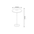 ^LED SMD TABLE BATTERY LUMINAIRE 2W 260LM 83° 3.000K DARK GREY CRI80 IP54 - ledmania.gr