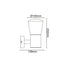 ^E27 WALL LUMINAIRE 230V AC DARK GREY IP54 MAX.40W - ledmania.gr