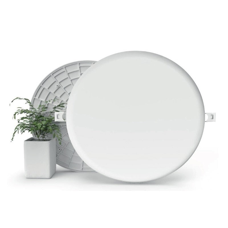 Στρογγυλό Led Panel Frameless Χωνευτό 36W 6000K Σε Λευκό Χρώμα Με Ρυθμιζόμενη Κοπή - ledmania.gr
