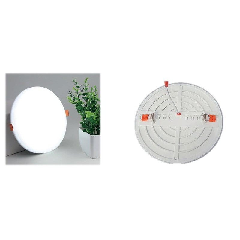 Στρογγυλό Led Panel Frameless Χωνευτό 36W 6000K Σε Λευκό Χρώμα Με Ρυθμιζόμενη Κοπή - ledmania.gr
