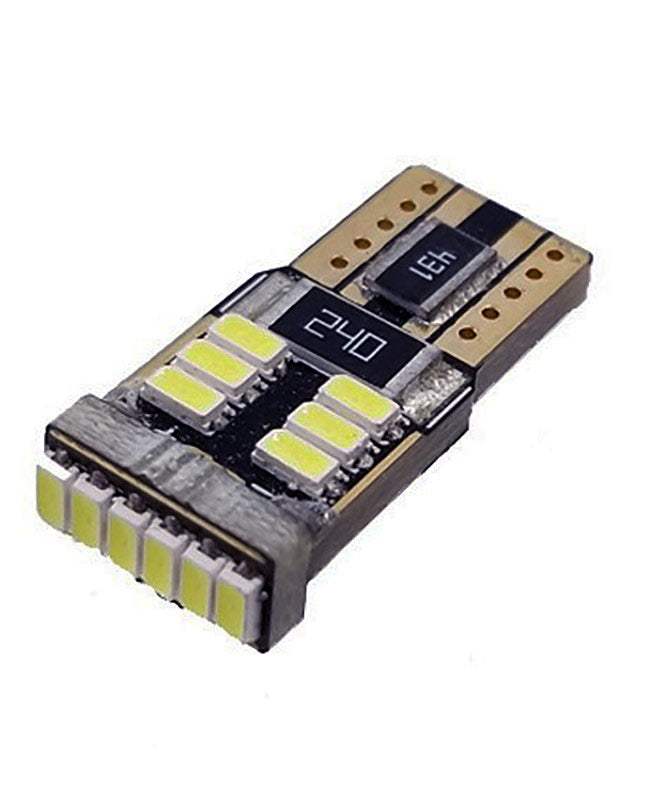 T10 w5w canbus Led Αυτοκινητου-18SMD 3014 Lumen 200LM Dc12v-30v-Ψυχρο Λευκο 1 τεμ. - ledmania.gr