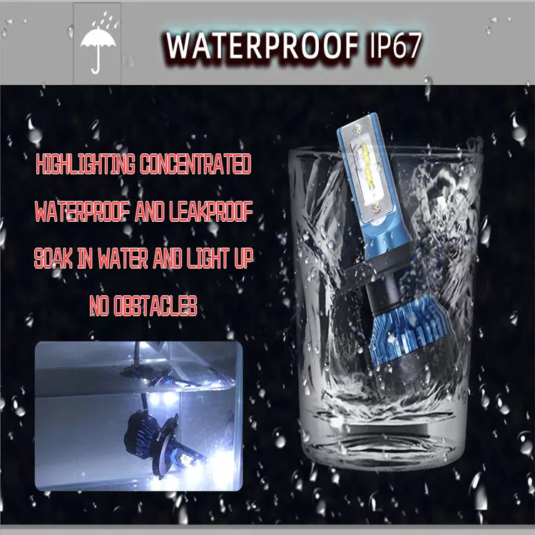 H4 Led Αυτοκινητων Κυριου Φωτισμου-16000Lm SET - Φωτισμός υψηλής ποιότητας 6000K 2 τεμ. - ledmania.gr