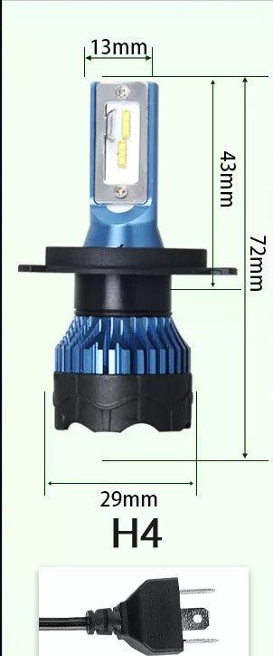 H4 Led Αυτοκινητων Κυριου Φωτισμου-16000Lm SET - Φωτισμός υψηλής ποιότητας 6000K 2 τεμ. - ledmania.gr