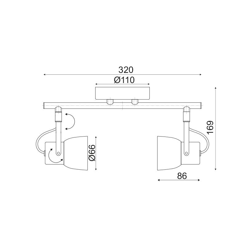 ΕΠΙΤΟΙΧΟ Φ/Σ 2ΧGU10 ΤΣΙΜΕΝΤΟ+ΜΕΤΑΛΛΟ  30Χ11ΧΗ18CM - ledmania.gr