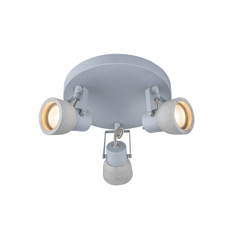 ΕΠΙΤΟΙΧΟ Φ/Σ 3ΧGU10 ΤΣΙΜΕΝΤΟ+ΜΕΤΑΛΛΟ  Φ23ΧΗ16,5CM - ledmania.gr