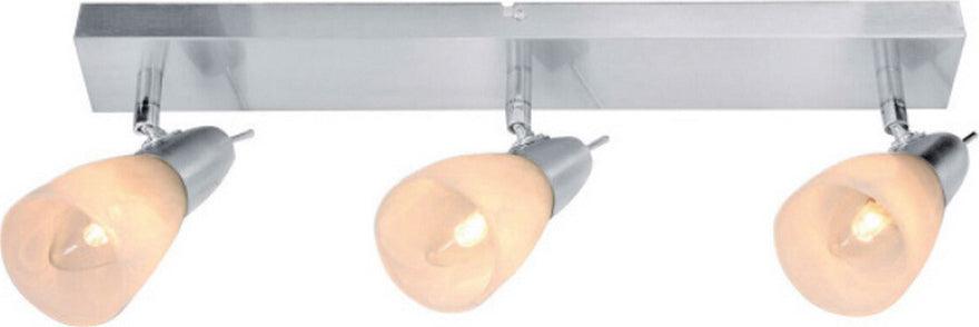ΣΠΟΤ ΙΙΙ ΜΠΑΡΑ ΓΥΑΛΙ ΝΙΚΕΛ ΜΑΤ 3Χ40W E14 - ledmania.gr