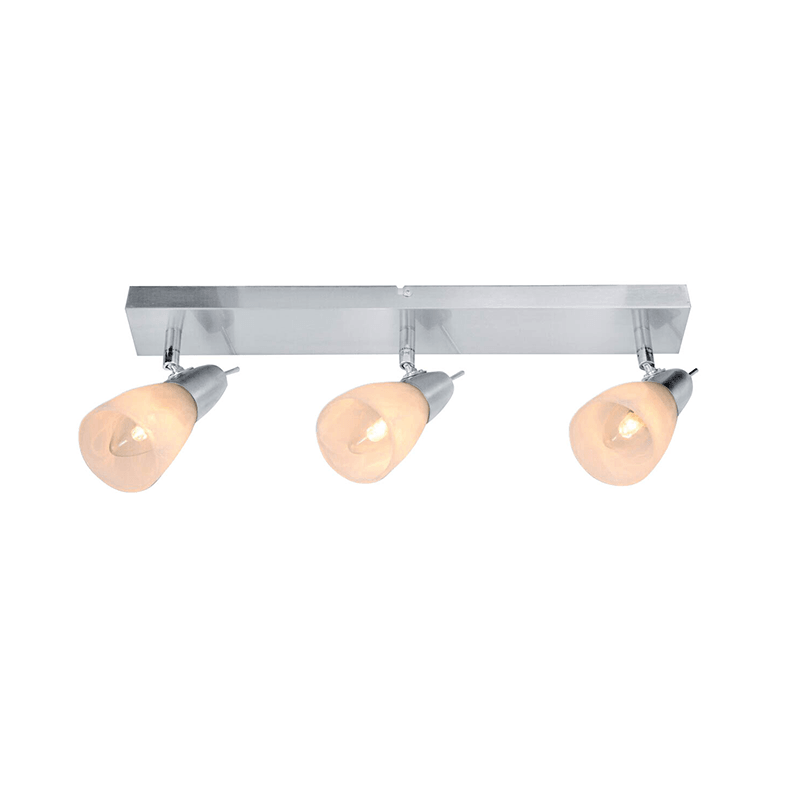 ΣΠΟΤ ΙΙΙ ΜΠΑΡΑ ΓΥΑΛΙ ΝΙΚΕΛ ΜΑΤ 3Χ40W E14 - ledmania.gr