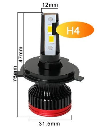 Canbus H8 Led Αυτοκινήτου 20000Lm-12-24volt Ψυχρό Λευκο-Set 2 Τεμ. - ledmania.gr