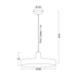 ΚΡΕΜΑΣΤΟ Φ/Σ 1ΧΕ27 ΜΕΤΑΛΛΙΚΟ ΜΕΝΤΑ Φ36ΧΗ120CM DOMENICA - ledmania.gr