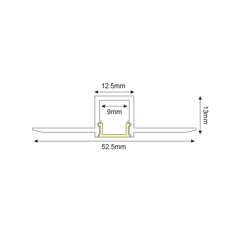 JADE ΠΡΟΦΙΛ ΑΛΟΥΜΙΝΙΟΥ P121 ΜΕ ΟΠΑΛ PC ΚΑΛΛΥΜΑ 2m/pc-(Τιμή Μέτρου) - ledmania.gr