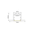 WINT ALUMINUM PROFILE P235 WITH OPAL PC DIFFUSER 2m/pc-(Τιμή Μέτρου) - ledmania.gr