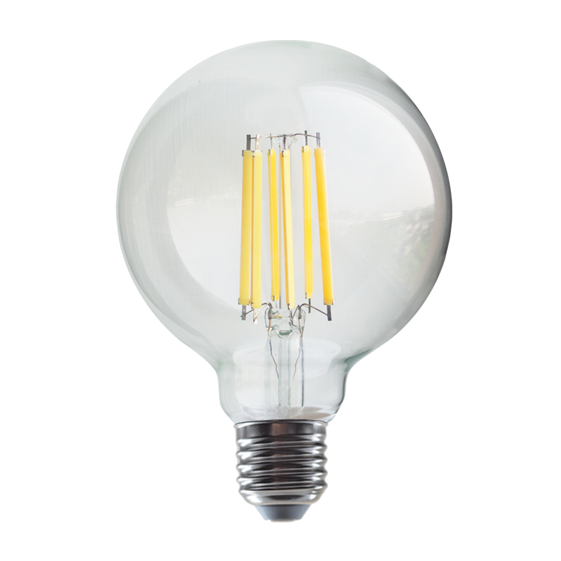LED FILAMENT E27 G95 12W 2700K 230V AC 1540LM RA80 - ledmania.gr