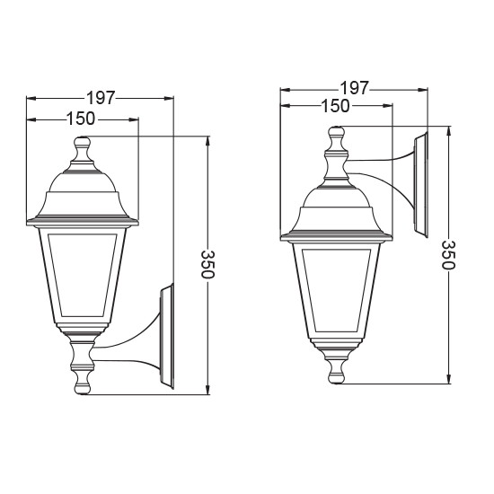 4S PLASTIC WALL GARDEN WHITE LUMINAIRE E27 IP44 - ledmania.gr