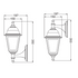 4S PLASTIC WALL GARDEN RUST LUMINAIRE E27 IP44 - ledmania.gr