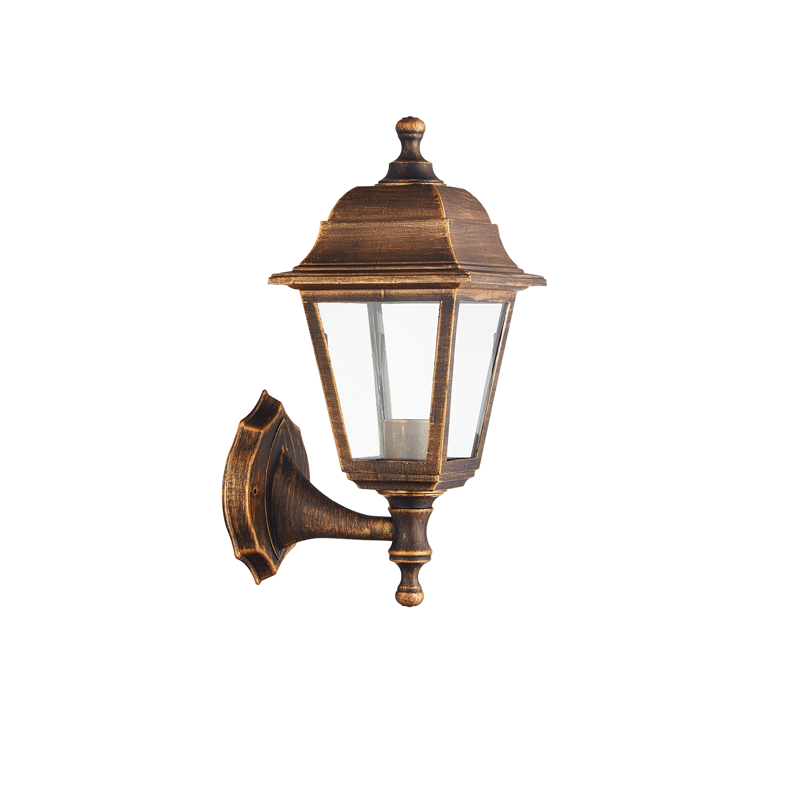 4S PLASTIC WALL GARDEN RUST LUMINAIRE E27 IP44 - ledmania.gr