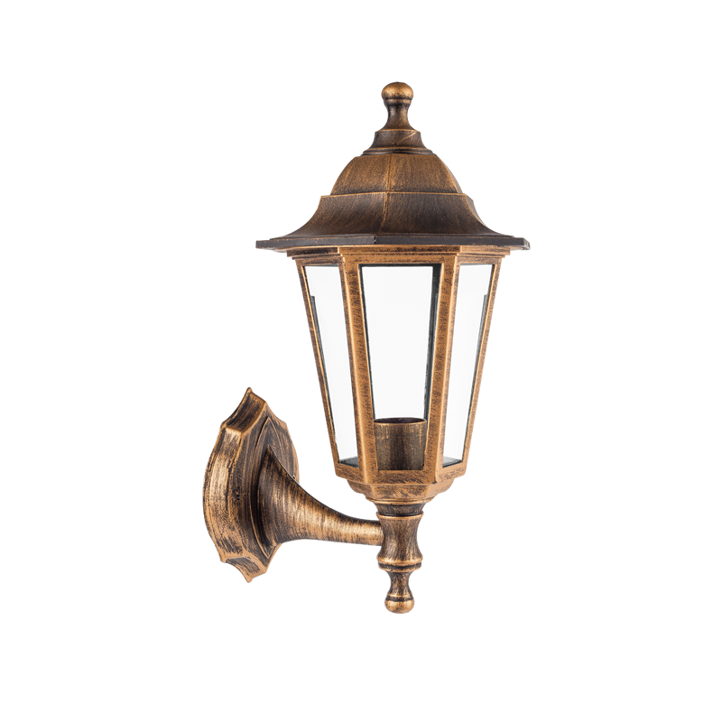 6S PLASTIC WALL GARDEN RUST LUMINAIRE E27 IP44 - ledmania.gr