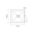 BLACK LED SMD FLOOD LUMINAIRE IP66 70W 3000K 6000Lm 230V RA80 - ledmania.gr