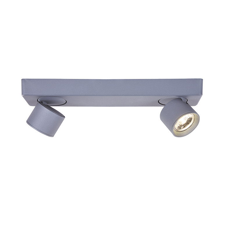 ^ΕΠΙΤΟΙΧΟ Φ/Σ LED 10W COB 80° 3000K 800LM ΓΚΡΙ ΑΛΟΥΜΙΝΙΟ 32X7XH7,5CM PLUTO - ledmania.gr