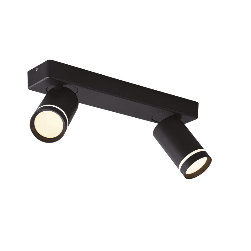 ^ΕΠΙΤΟΙΧΟ Φ/Σ 2XGU10 DIVINO ΜΑΥΡΟ ΑΛΟΥΜΙΝΙΟ IP20 32X7X13,5CM - ledmania.gr
