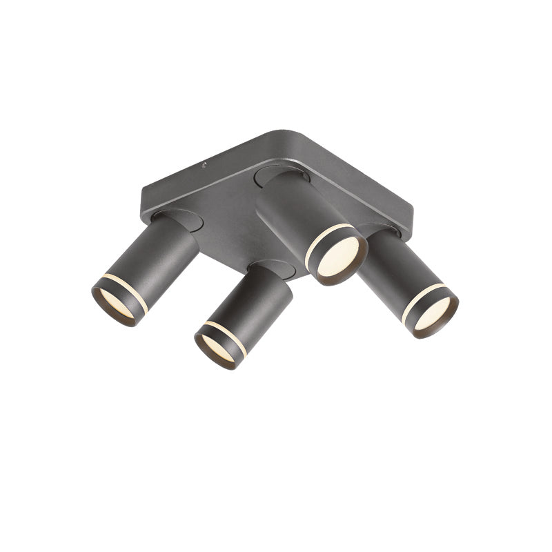^ΕΠΙΤΟΙΧΟ Φ/Σ 4XGU10 DIVINO ΓΚΡΙ ΑΛΟΥΜΙΝΙΟ IP20 21X21X13,5CM - ledmania.gr
