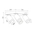 ^ΕΠΙΤΟΙΧΟ Φ/Σ 4XGU10 DIVINO ΓΚΡΙ ΑΛΟΥΜΙΝΙΟ IP20 21X21X13,5CM - ledmania.gr