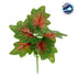 GloboStar® CALADIUM S-78271 Τεχνητό Φυτό Καλάδιο - Μπουκέτο Διακοσμητικών Φυτών - Κλαδιών με Φύλλωμα Πράσινο - Κόκκινο - Κίτρινο Υ28cm - ledmania.gr