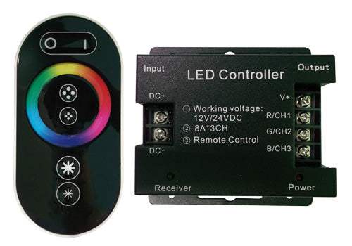 RGB Ασύρματο Πολυχειριστήριο για Ταινίες Led, 12V 288W, 24V 576W - ledmania.gr
