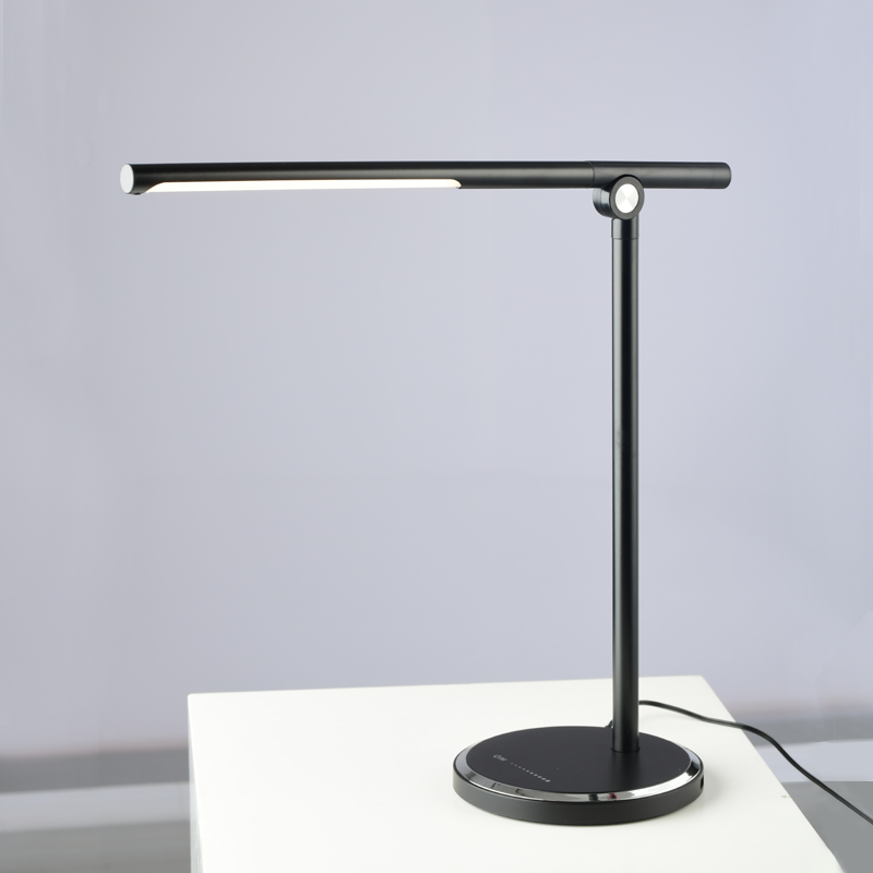 ΕΠΙΤΡΑΠΕΖΙΟ Φ/Σ LED 7W ΜΑΥΡΟ CCT 300LM DIMMABLE+TOUCH SWITCH+USB CHARGER DEGAS - ledmania.gr