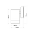 ONE BEAM GREY PP WALL LIGHT GU10Max.3W LED IP65 - ledmania.gr