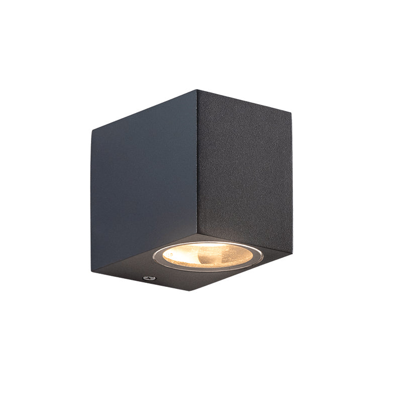 GU10 WALL LUMINAIRE  PLASTIC 230V AC DARK GREY IP65 MAX 3W LED - ledmania.gr