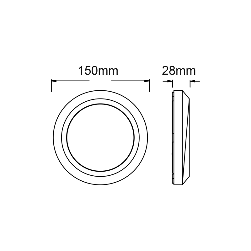 LED WALL ROUND LUMINAIRE GREY 230V AC IP65 4W 3000K 310LM RA80 - ledmania.gr