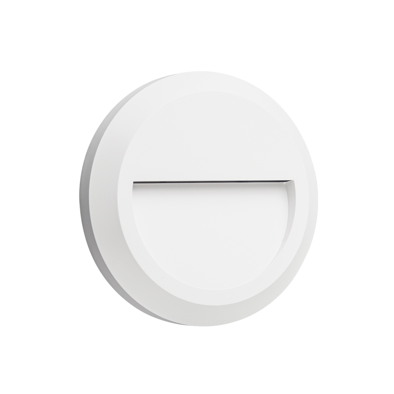 LED WALL ROUND LUMINAIRE WHITE 230V AC IP65 1.5W 3000K 100LM RA80 - ledmania.gr