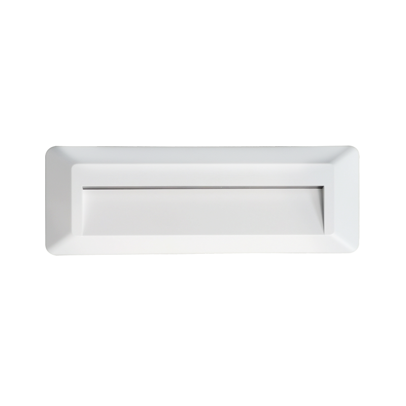 LED WALL RECTANGLE LUMINAIRE WHITE 230V AC IP65 2W 3000K 100LM RA80 - ledmania.gr