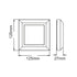 LED WALL SQUARE LUMINAIRE WHITE 230V AC IP65 4W 3000K 270LM RA80 - ledmania.gr