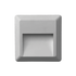 LED WALL SQUARE LUMINAIRE GREY 230V AC IP65 1.5W 3000K 100LM RA80 - ledmania.gr