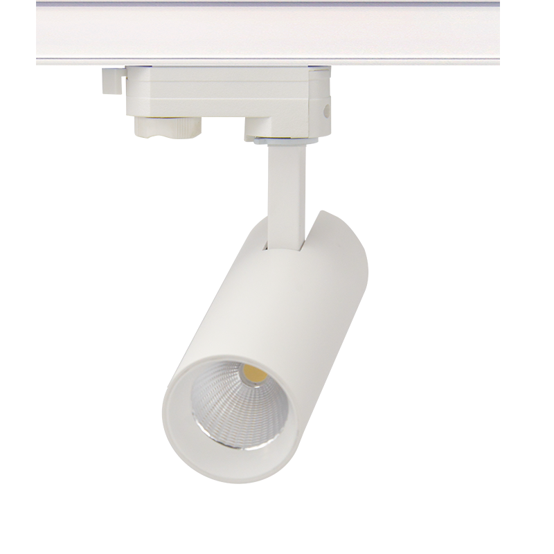 SAND WHITE LED TRACK LUMINAIRE 10W 3000K 3-PHASE 36° 1000LM 230V AC Ra80 Φ55*153MM 5YRS - ledmania.gr