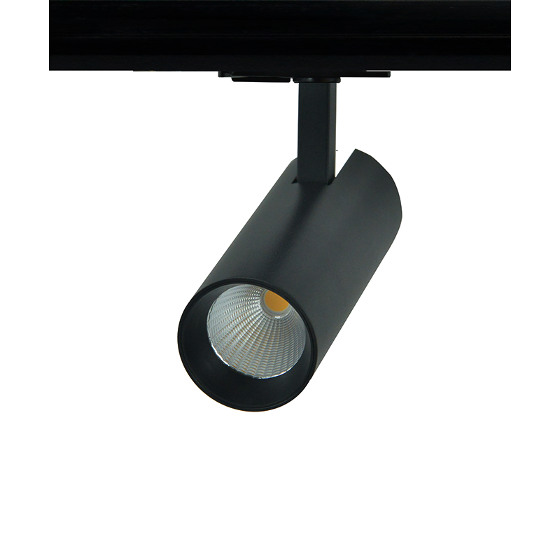 SAND BLACK LED TRACK LUMINAIRE 10W 4000K 1-PHASE 36° 1050LM 230V AC Ra80 Φ55*153MM 5YRS - ledmania.gr