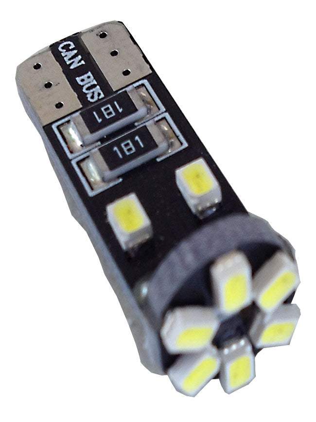 T10 Canbus Λαμπα Led αυτοκινητου 1206 10SMD 100Lumens-12vDc Ψυχρο Λευκο - ledmania.gr