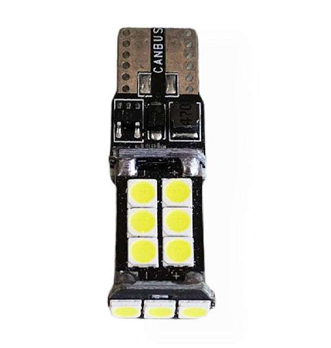T10 W5W  400Lumens-15SMD 3030 Canbus Led Αυτοκινητου 12volt 3.50watt-Ψυχρο Λευκο - ledmania.gr