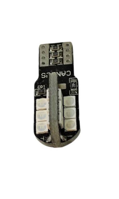 W5W-T10 Canbus Led Λαμπα Αυτοκινήτου- 24SMD 3030-5 watt-600lumens-12Volt Πολύ Φωτεινά Μπλε - ledmania.gr