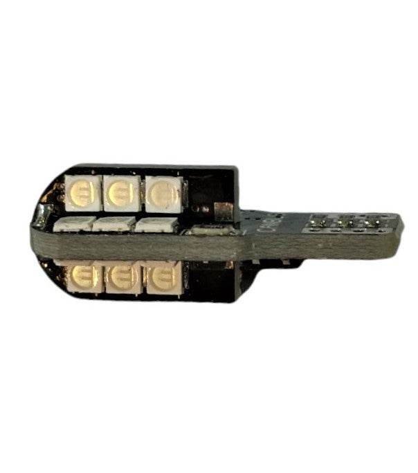 W5W-T10 Canbus Led Λαμπα Αυτοκινήτου- 24SMD 3030-5 watt-600lumens-12Volt Πολύ Φωτεινά Μπλε - ledmania.gr