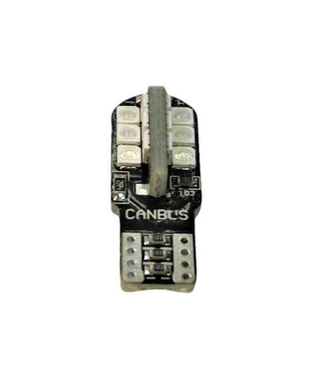 W5W-T10 Canbus Led Λαμπα Αυτοκινήτου- 24SMD 3030-5 watt-600lumens-12Volt Πολύ Φωτεινά Μπλε - ledmania.gr