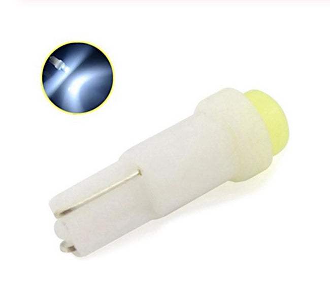 T5 COB 12V Super Bright Wedge LED Όργανων Ταμπλό 1watt- LED Λάμπες Αυτοκινήτου-Ψυχρο Λευκο1Tεμ. - ledmania.gr