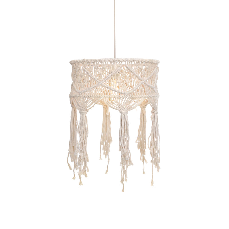 ^ΚΡΕΜΑΣΤΟ Φ/Σ 1ΧΕ27 THASSOS ΛΕΥΚΟ ΜΑΛΛΙΝΟ D40XH165CM - ledmania.gr