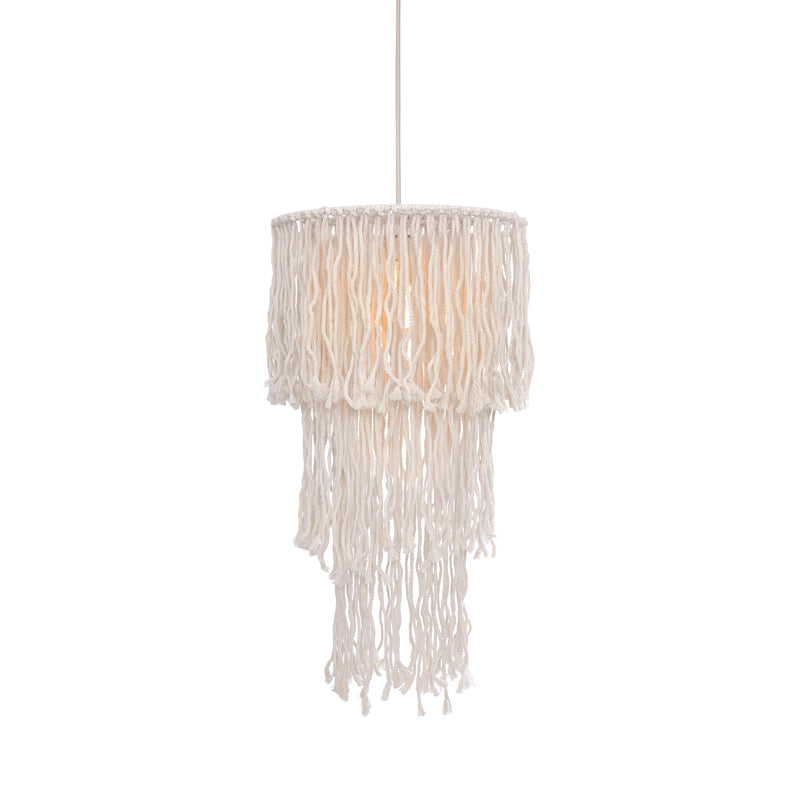 ^ΚΡΕΜΑΣΤΟ Φ/Σ 1ΧΕ27 THASSOS ΛΕΥΚΟ ΜΑΛΛΙΝΟ D40XH180CM - ledmania.gr