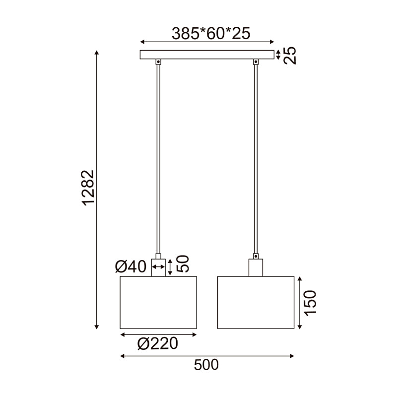 ^ΚΡΕΜΑΣΤΟ Φ/Σ 2ΧΕ27 CHIOS ΚΡΕΜ ΥΦΑΣΜΑ+ΞΥΛΟ 50X22XH130CM - ledmania.gr