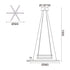 ΚΡΕΜΑΣΤΟ Φ/Σ LED 27W 3000K 2850LM CANELA ΞΥΛΟ+ΛΕΥΚΟ ΜΕΤ/ΚΟ D56XH100CM - ledmania.gr