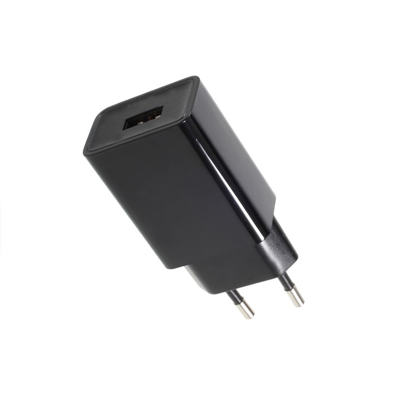 USB ADAPTOR BLACK 230VAC (0.45A) / 5VDC (1A) - ledmania.gr